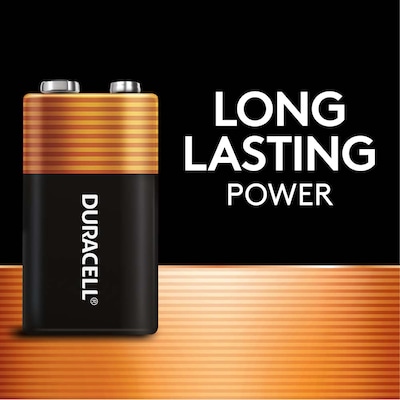 Duracell Coppertop 9V Alkaline Battery, 12/Pack (MN1604BKD)