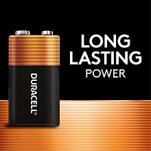 Duracell Coppertop 9V Alkaline Battery, 12/Pack (MN1604BKD)