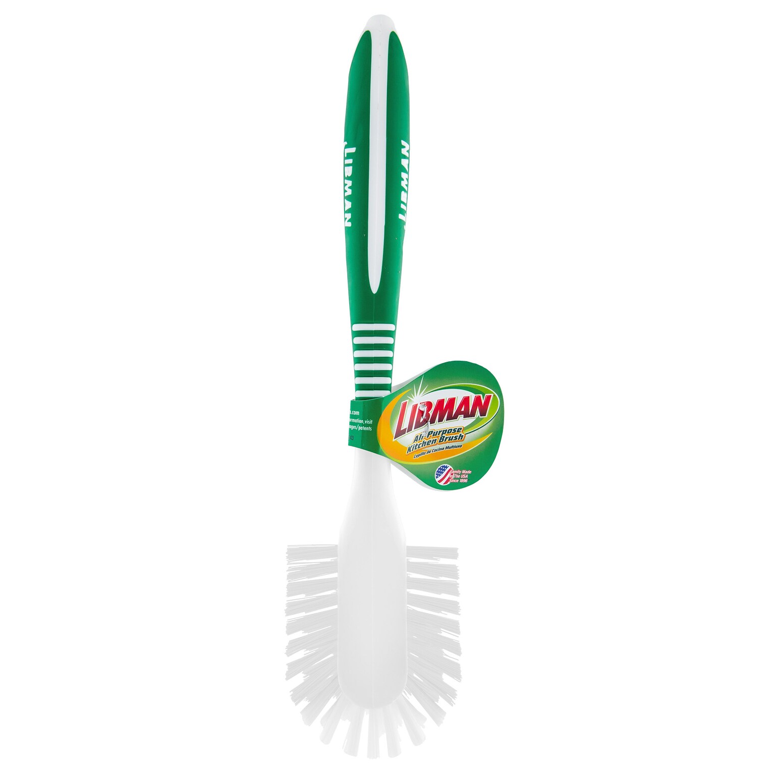 Libman Non-Scratch Scrubber Brush, Green/White, 6/Carton (1043006)