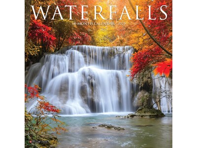 2025 Willow Creek Waterfalls 7" x 7" Monthly Wall Calendar (46005)