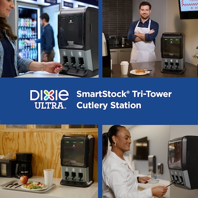 Dixie Ultra SmartStock Series-T Compostable Plastic Tea Spoon Refill, Beige, 40/Pack, 24 Packs/Carton (DUSSCT7)