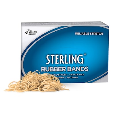 Alliance Sterling Multi-Purpose #10 Rubber Bands, 1-1/4 x 1/16, 5000/Pack (24105)