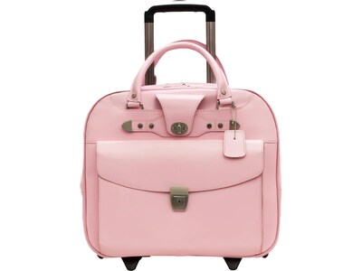 McKlein DENALI 15 Leather Laptop Bag, Pink (99709)