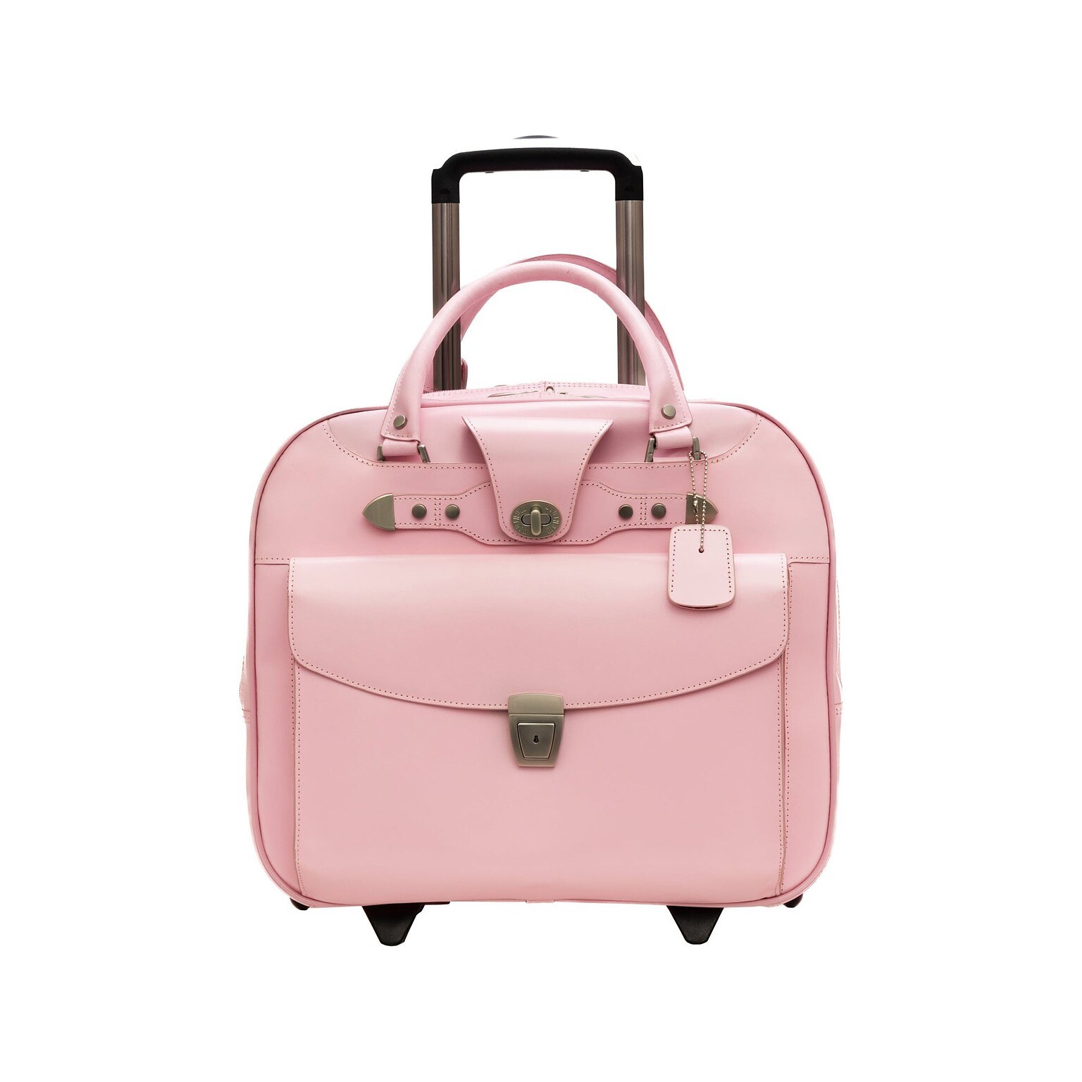 McKlein DENALI 15 Leather Laptop Bag, Pink (99709)