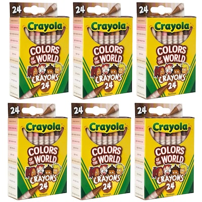 Crayola Colors of The World Bulk Crayon Set, 144/Box (52-0115)