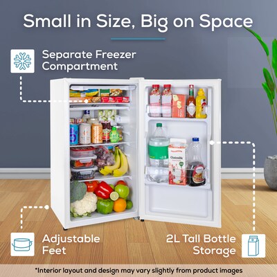 Igloo Refrigerator with Freezer, 3.2 Cu. Ft., White (IRF32WH6A)
