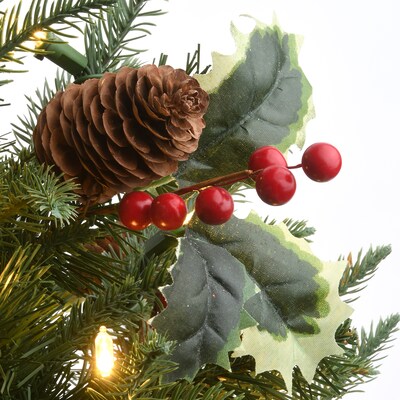 National Tree Company 2 ' Happy Hill Pine Tree with LED Lights (PEHP64-306L-20)