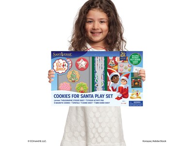 bendon Elf On The Shelf Cookies For Santa Magnetic Wooden Play Set, Assorted Colors, 6/Box (61883)