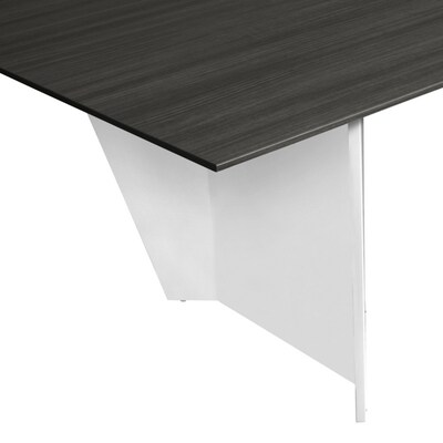 Regency Array 96"W x 48"D Conference Table with Grommet, Ash Grey/White (ACT9648AGWH)
