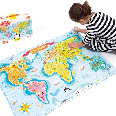 Banana Panda What in the World Young Explorers 168-Piece Jumbo Floor Puzzle (BPN33672)