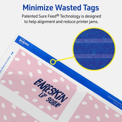 Avery 2" x 3-1/2"  Blank Price & Merchandise Tags, White, 200/Carton (95322-GWT25)