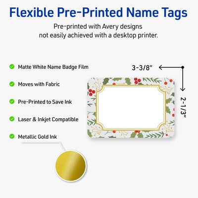 Avery Rectangle Multipurpose Labels, 2-1/3 x 3-3/8, White, 80/Pack (19479370453)