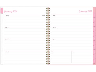 2024 Blue Sky Mimi Pink 8.5 x 11 Weekly & Monthly Planner, Multicolor (137264-24)