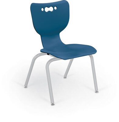 MooreCo 14 Hierarchy Student Chair with 4 Legs, Endless Sea/Platinum Base (703673562713)