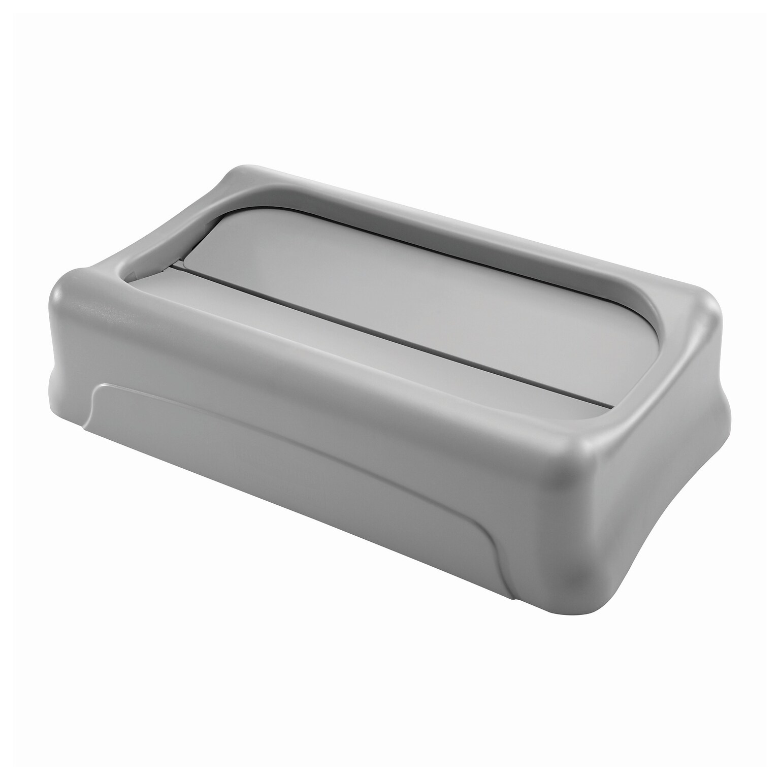 Rubbermaid Slim Jim Indoor Lid, Gray Plastic, 23 Gal. (FG267360GRAY)
