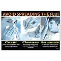 Medical Arts Press® Flu Vaccination Standard 4x6 Postcards; Cover, Cleanse, Recuperate