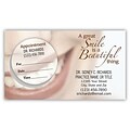 Medical Arts Press® Dual-Imprint Peel-Off Sticker Appointment Cards; Smile Beautiful