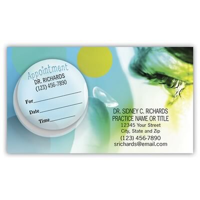 Medical Arts Press® Dual-Imprint Peel-Off Sticker Appointment Cards; Contact Us
