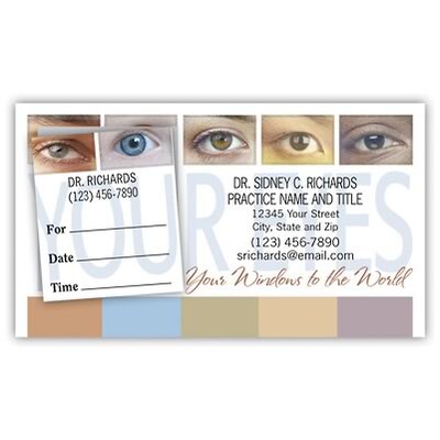 Medical Arts Press® Dual-Imprint Peel-Off Sticker Appointment Cards; Windows to the World