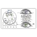 Medical Arts Press® Dual-Imprint Peel-Off Sticker Appointment Cards; Three Eyes