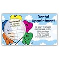 Medical Arts Press® Dual-Imprint Peel-Off Sticker Appointment Cards; Multi-colored Teeth