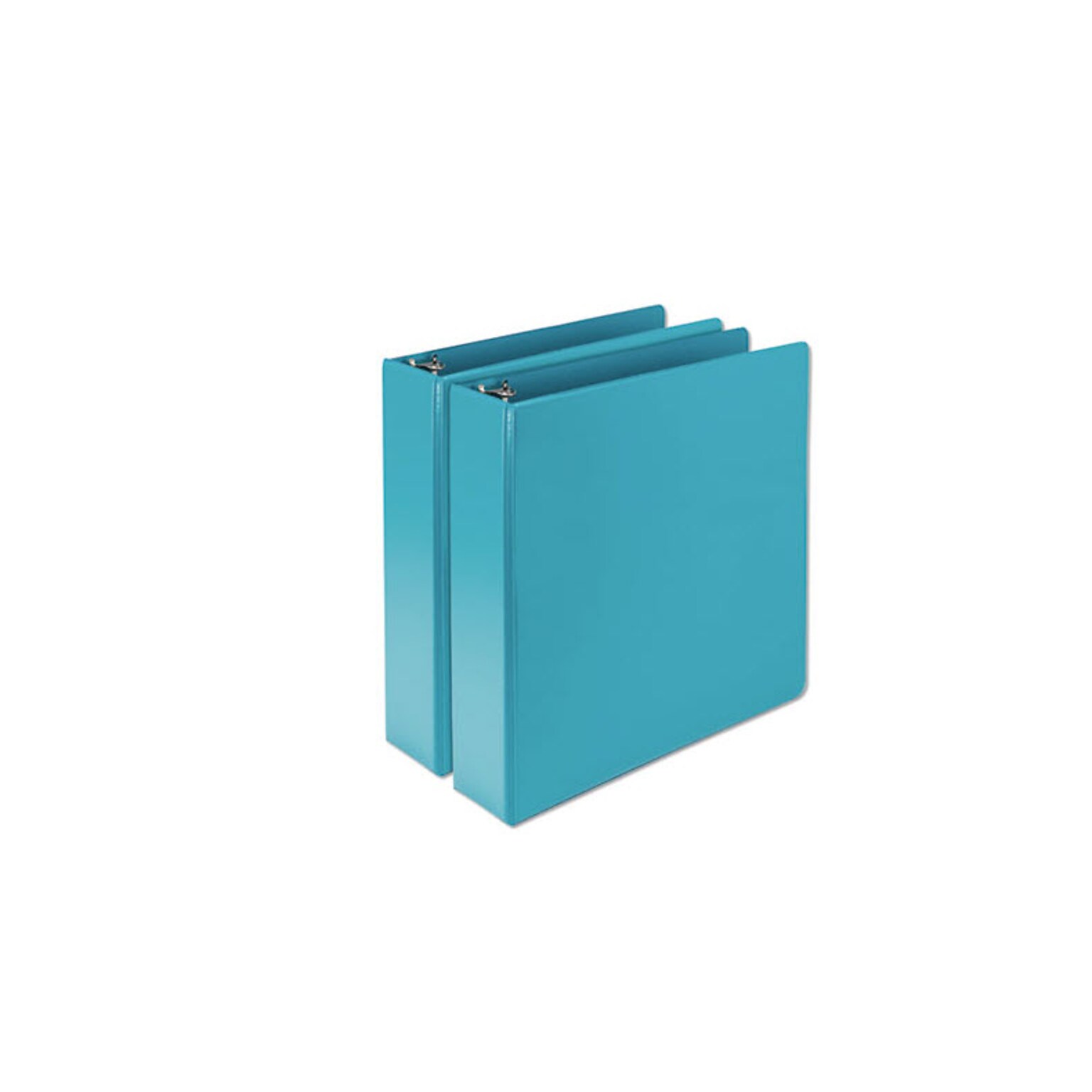 Samsill Earths Choice 2 3-Ring Fashion View Binder, Turquoise, 2/Pack (SAMU86677)