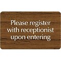 Medical Arts Press® Standard Message Screen-Printed Office Signs; Please register