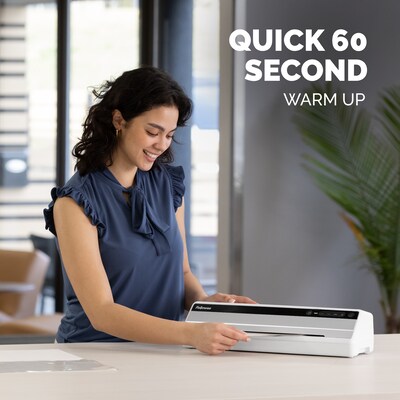 Fellowes Saturn 125 Thermal & Cold Laminator, 12.5 Width, White (5736601)