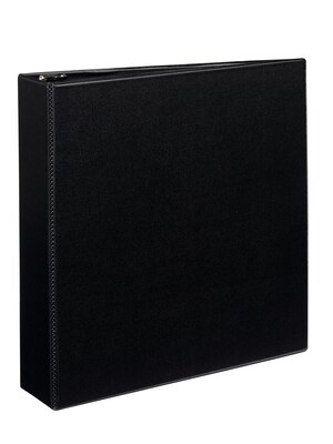 Avery 2 3-Ring Non-View Binders, Slant Ring, Black (27550)