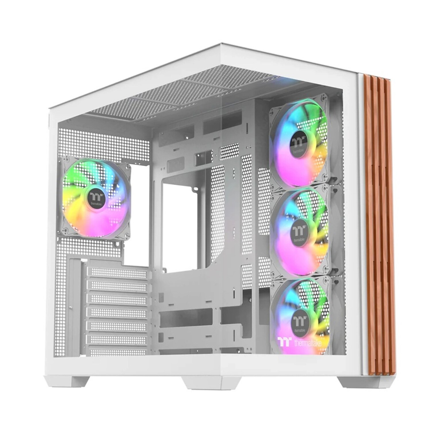 Thermaltake View 380 WS ATX Mid-Tower Computer Case, Snow (CA-1Z2-00M6WN-WS)
