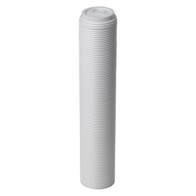 Dixie Large Plastic Lid, White, 1000/Carton (D9542)