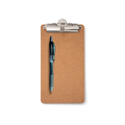 Officemate Receipt Clipboard, Portrait, Top Clip, 12pk (83156)