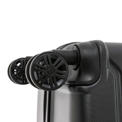 InUSA Trend 20" Hardside Carry-On Suitcase, 4-Wheeled Spinner, TSA Checkpoint Friendly, Black (IUTRE00S-BLK)