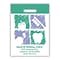 Medical Arts Press® Dental Personalized Large 2-Color Supply Bags; 9 x 13, Purple/Green, Dental Gra