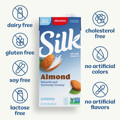 Silk Original Almond Milk, 32 oz. (443870)