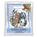 Medical Arts Press® Seasonal Personalized Full-Color Bags; 7-1/2x9, Winter Pet