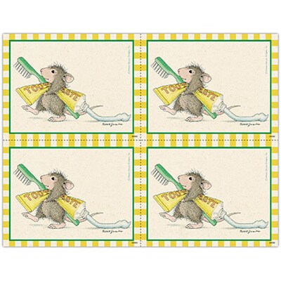 House-Mouse Designs® Postcards; for Laser Printer; Toothpaste Trail, 100/Pk