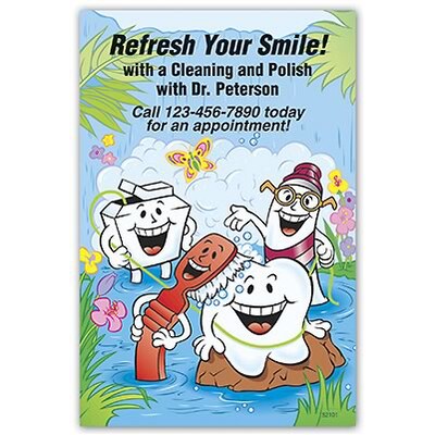 Smile Team™ Front Imprint Postcard; Waterfall