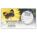 Medical Arts Press® Dual-Imprint Peel-Off Sticker Appointment Cards; Butterfly Flower