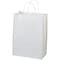 Custom Paper Gift Bag Totes; White, 10x13, 250 Count