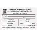 Imprinted Veterinary Dispensing Labels; Printed Directions, White, 2-3/4x1-3/4, 1000 Labels