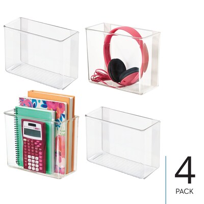 iDESIGN Adhesive Organizers, Clear, 4/Set (27835M4)