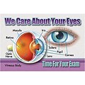 Medical Arts Press® Eye Care Standard 4x6 Postcards; Care About Eyes Diagram