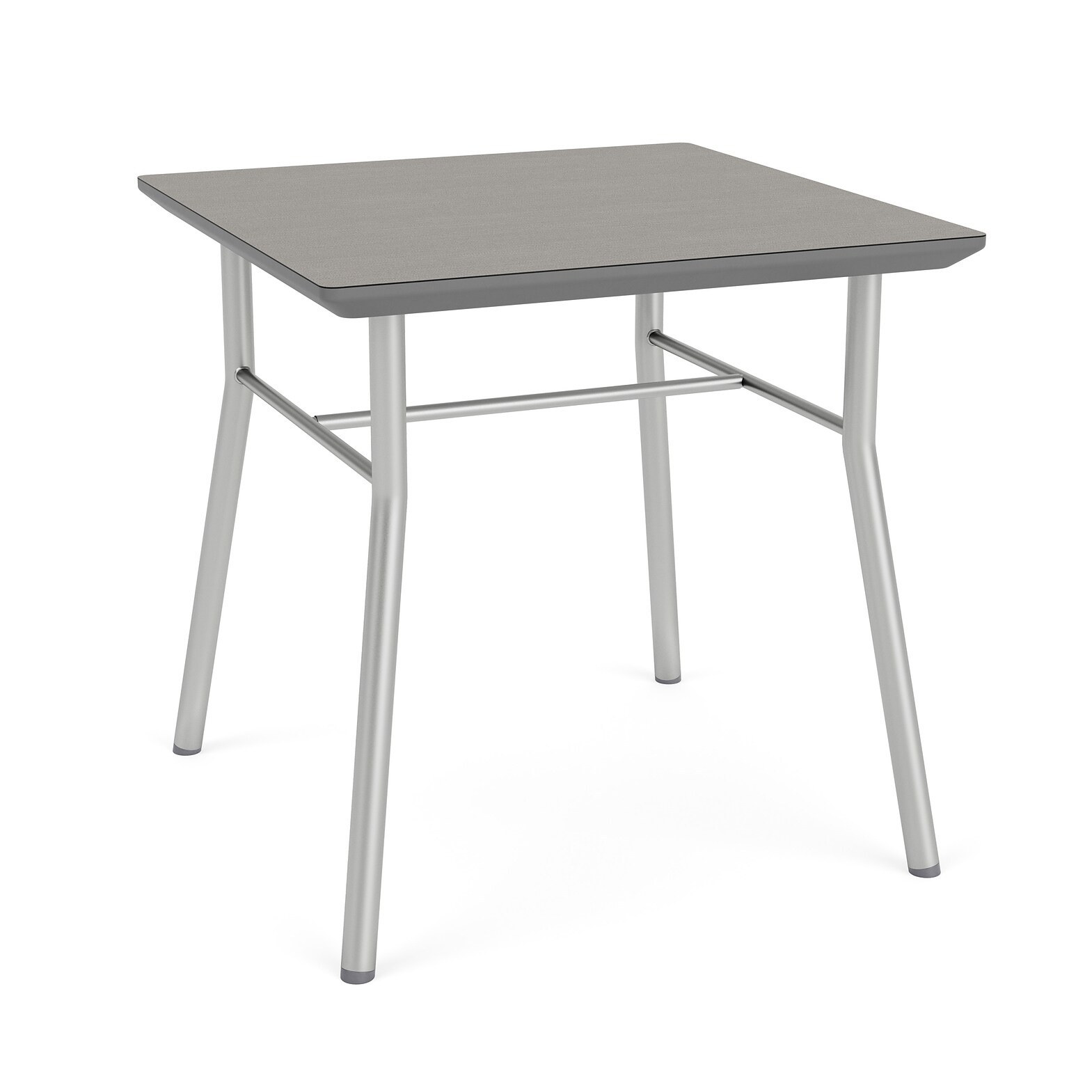 Lesro Chat 20W x 20D Laminate End Table, Sarum Twill/Silver (CX0620.SSV.TST)