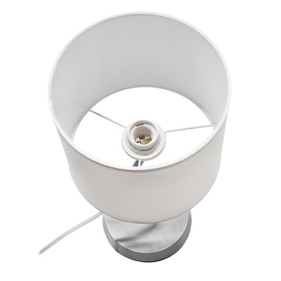 Simple Designs Abstract 17.13" LED Table Lamp, Silver (LT1172-SLV)