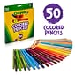 Crayola Kids' Colored Pencils, Assorted Colors, 50/Box (68-4050)