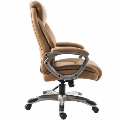 Lorell Kyros High-Back Executive Chair, Caramel (LLR63292)