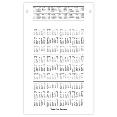 2026 AT-A-GLANCE 8" x 5" Daily Desk Pad Calendar Refill Pages, White/Black (E458-50-26)