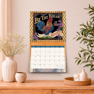 2027 BrownTrout Bless This Nest 14" x 12" Monthly Wall Calendar, Assorted Colors (9798330715978)