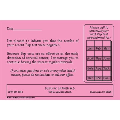Custom Appointment Appointmentors, 3.5 x 5.5, 110# Pink Index Stock, Perforated Business Card, Bla